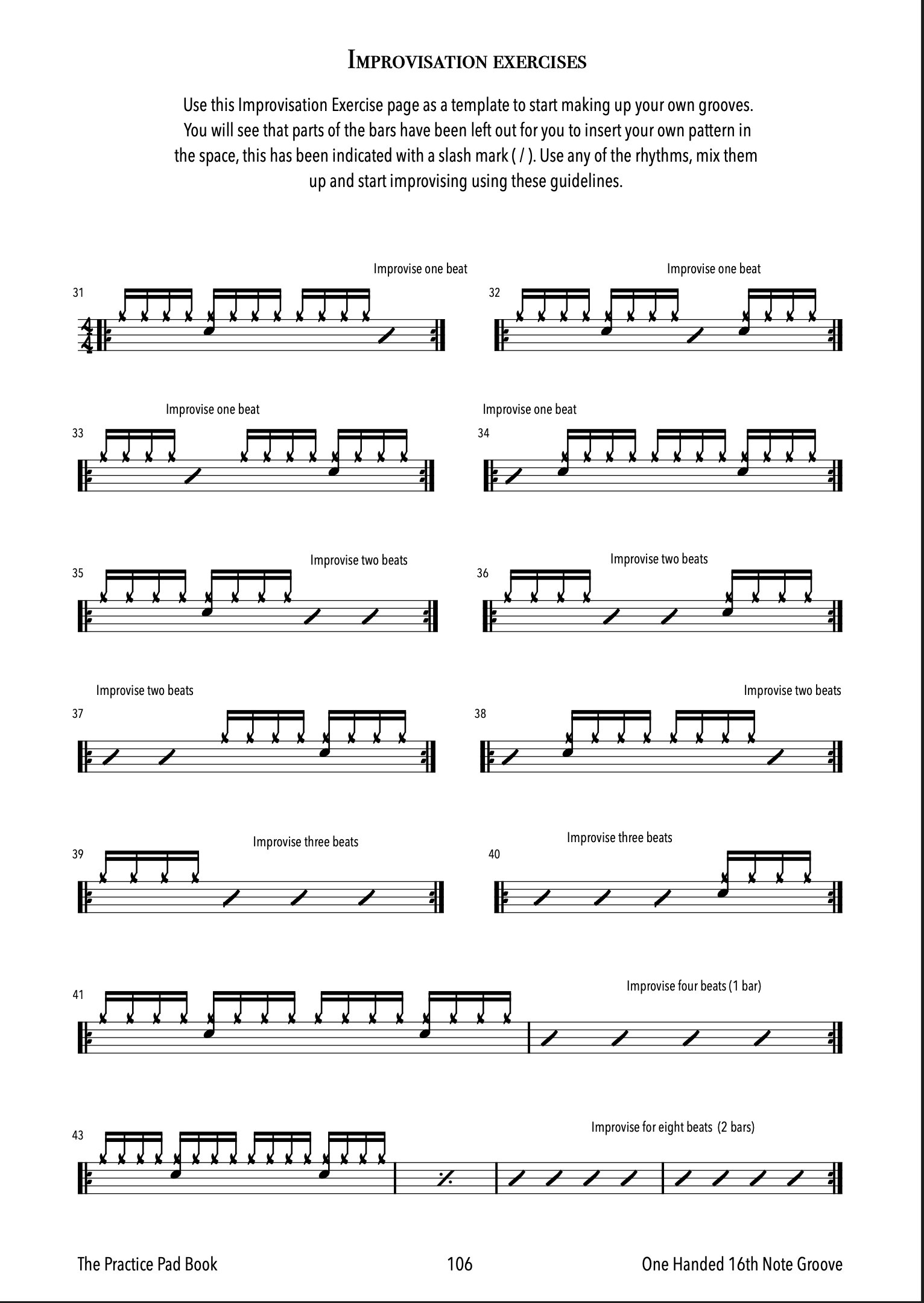 Improvisation Exercises